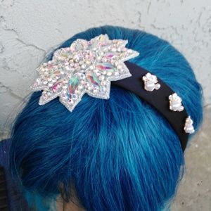 Rhinestone Flower Headband
